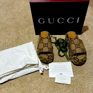 Gucci platform slide sandals
